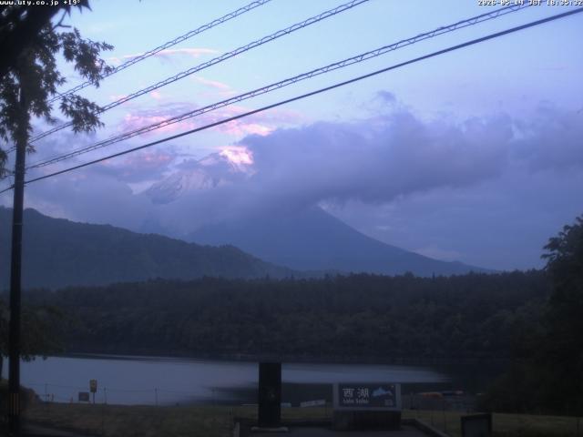西湖からの富士山