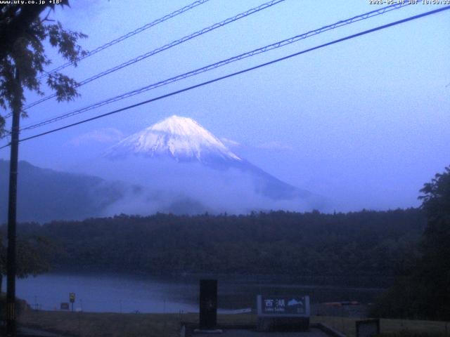 西湖からの富士山