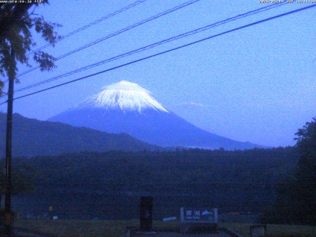 西湖からの富士山