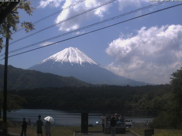 西湖からの富士山