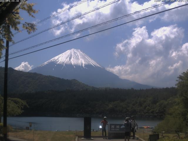 西湖からの富士山