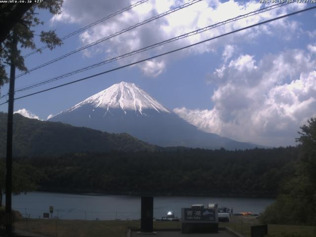 西湖からの富士山