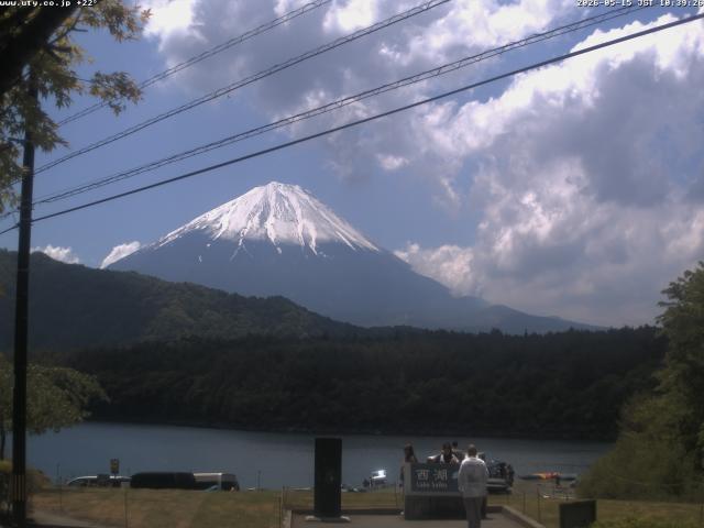 西湖からの富士山