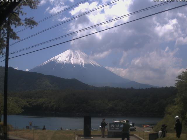 西湖からの富士山
