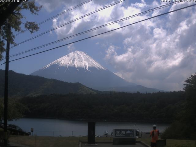 西湖からの富士山