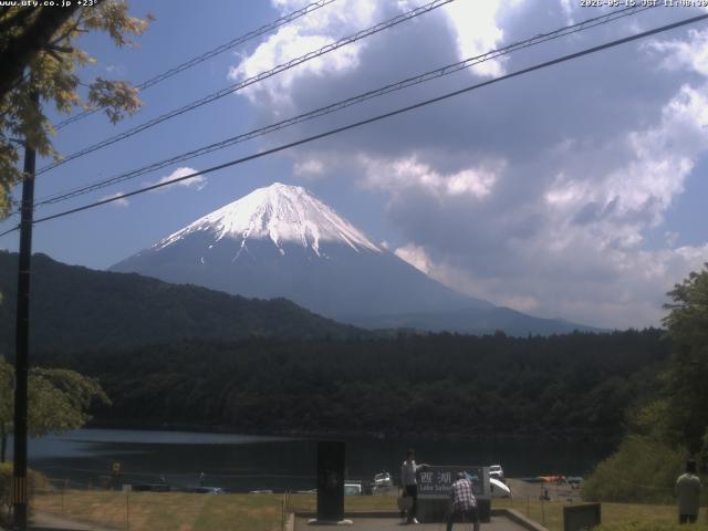 西湖からの富士山