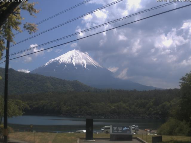 西湖からの富士山