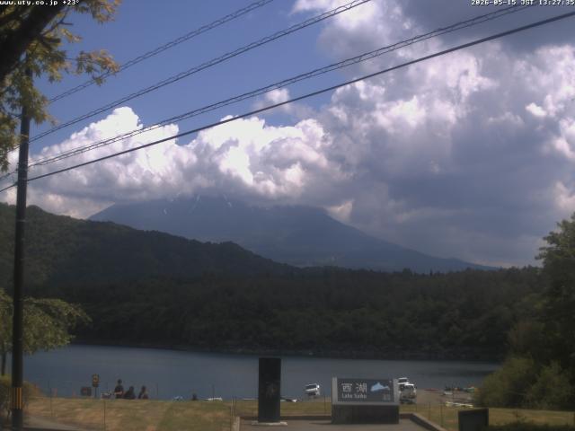 西湖からの富士山