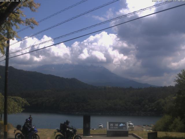 西湖からの富士山