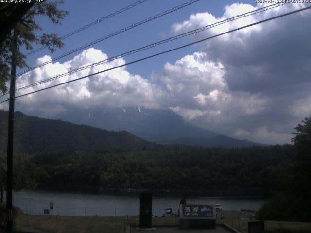 西湖からの富士山