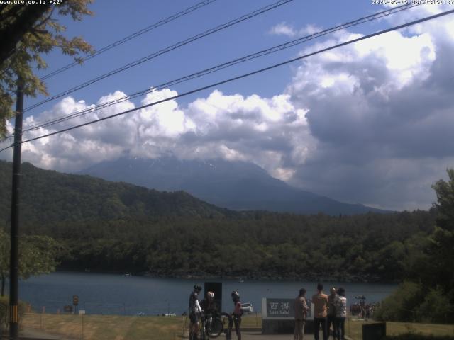 西湖からの富士山