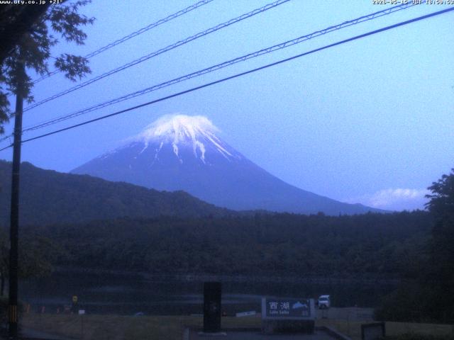 西湖からの富士山