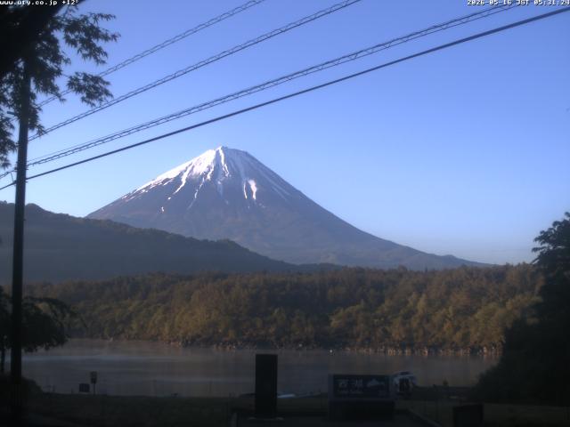 西湖からの富士山