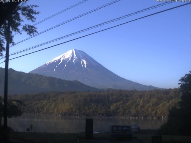 西湖からの富士山