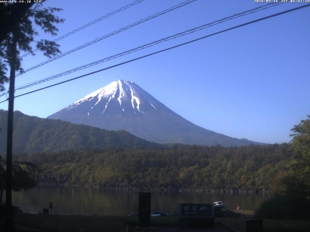 西湖からの富士山