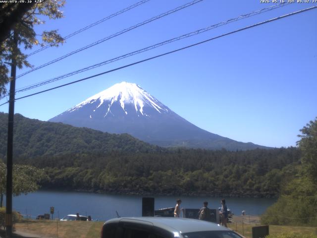 西湖からの富士山