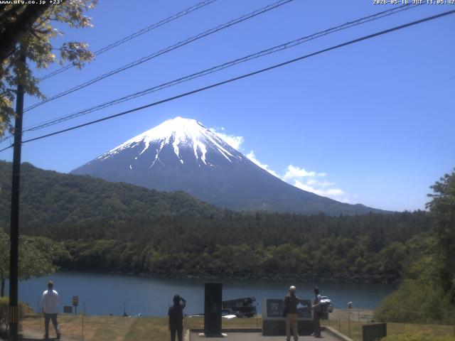 西湖からの富士山