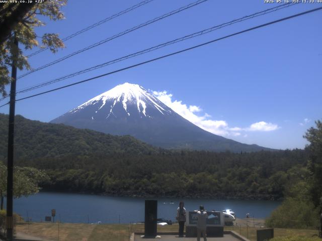 西湖からの富士山