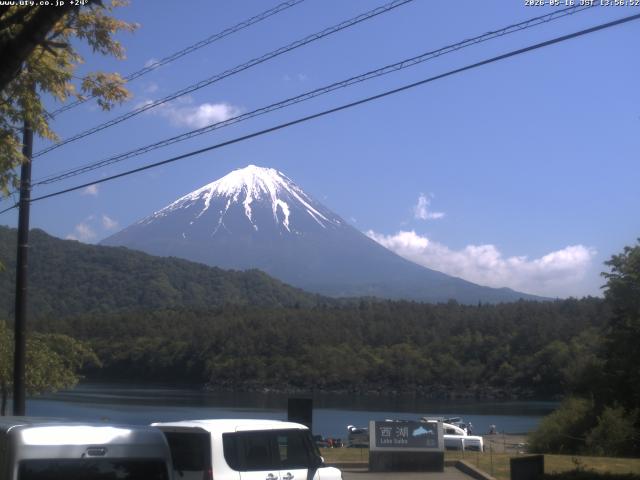 西湖からの富士山