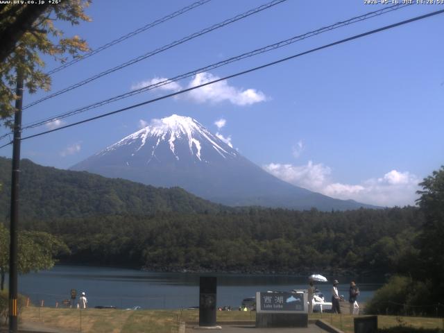 西湖からの富士山