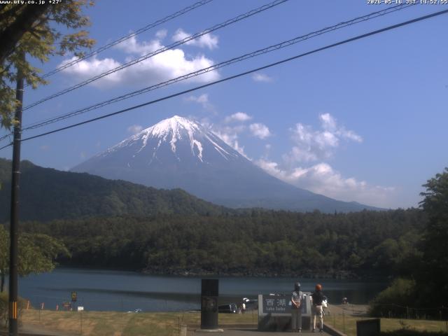 西湖からの富士山