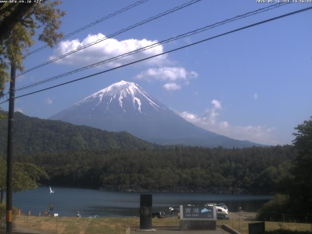 西湖からの富士山