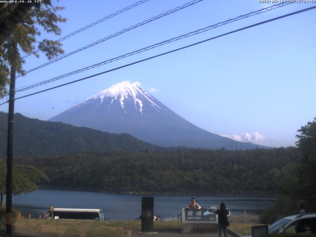 西湖からの富士山