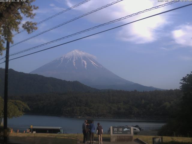 西湖からの富士山