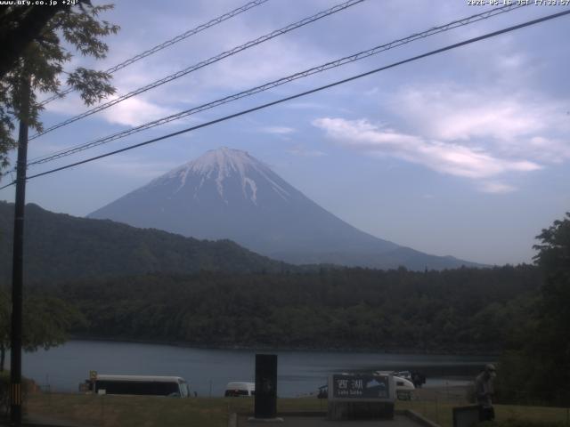 西湖からの富士山