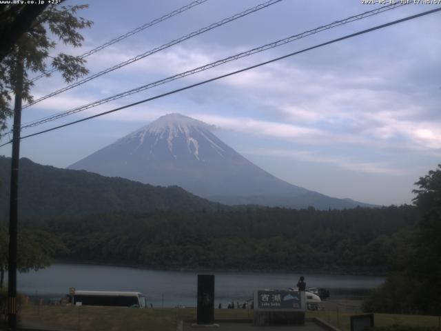 西湖からの富士山