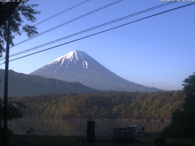 西湖からの富士山