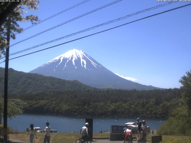 西湖からの富士山