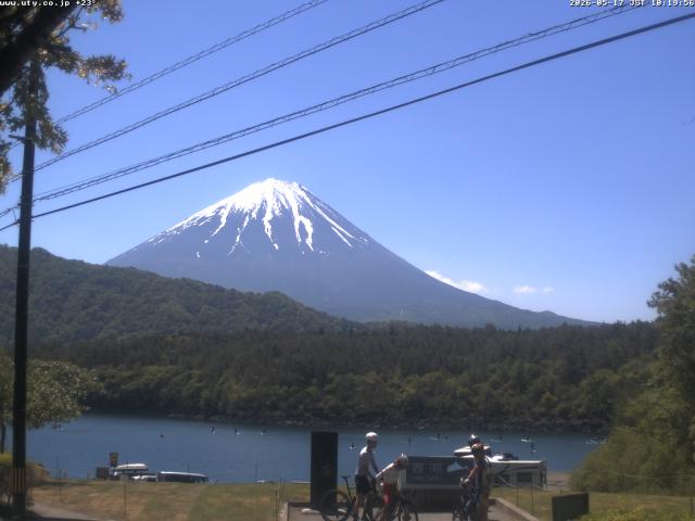 西湖からの富士山