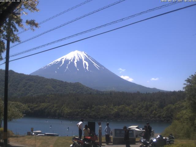 西湖からの富士山