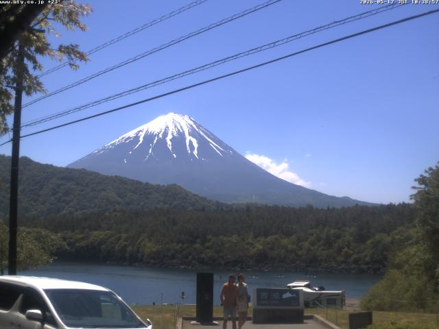 西湖からの富士山