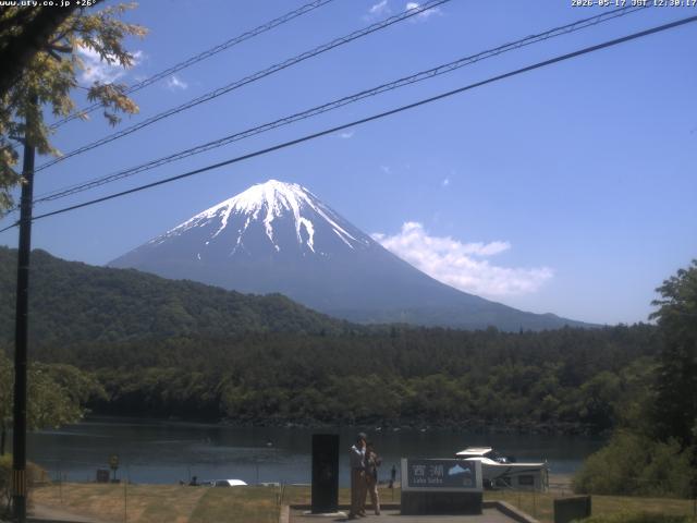 西湖からの富士山