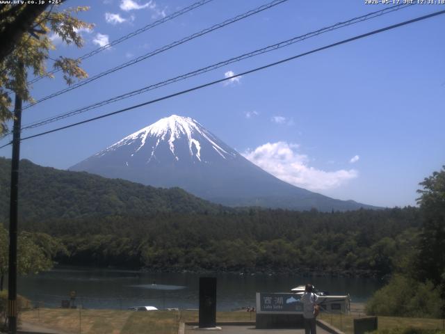 西湖からの富士山