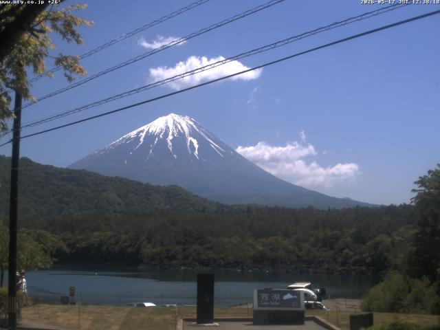 西湖からの富士山