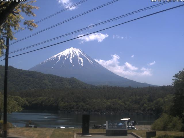 西湖からの富士山