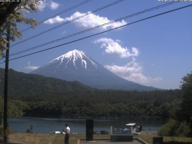西湖からの富士山