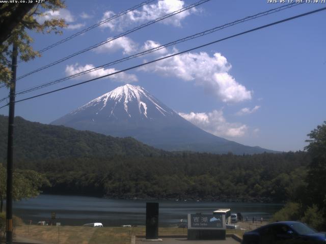 西湖からの富士山