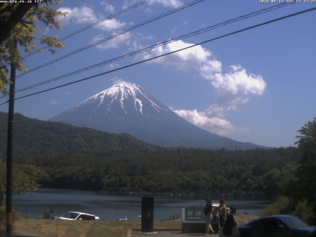 西湖からの富士山