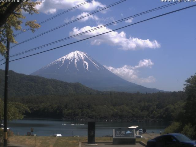 西湖からの富士山