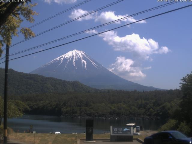 西湖からの富士山