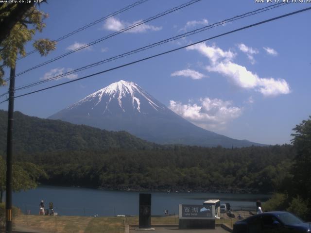 西湖からの富士山