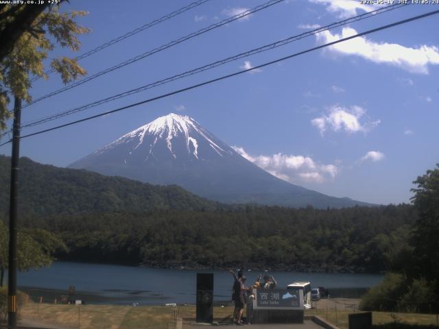 西湖からの富士山