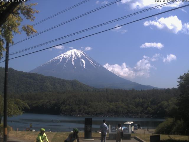 西湖からの富士山