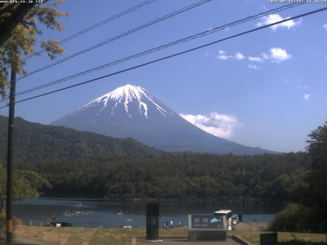 西湖からの富士山