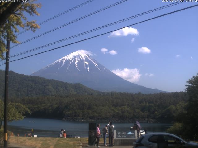 西湖からの富士山