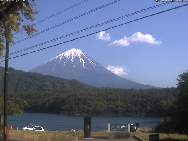 西湖からの富士山